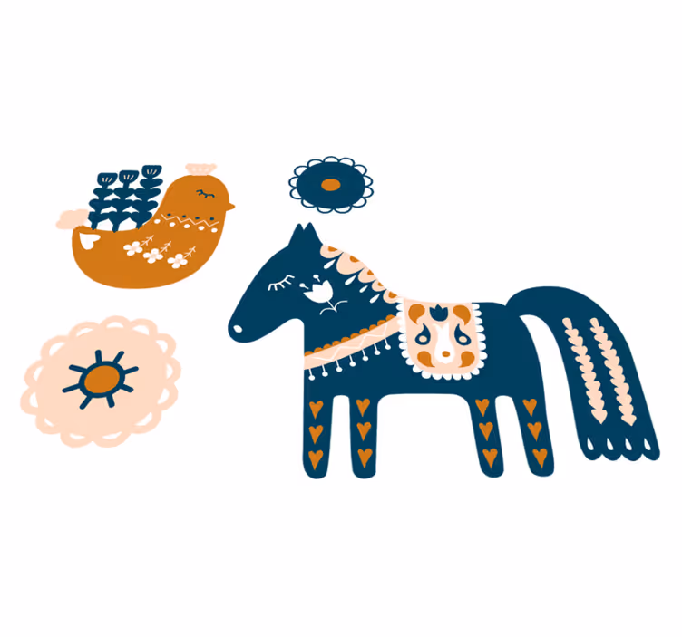Tepih z živalskim potiskom barvna ljudska žival - TenStickers