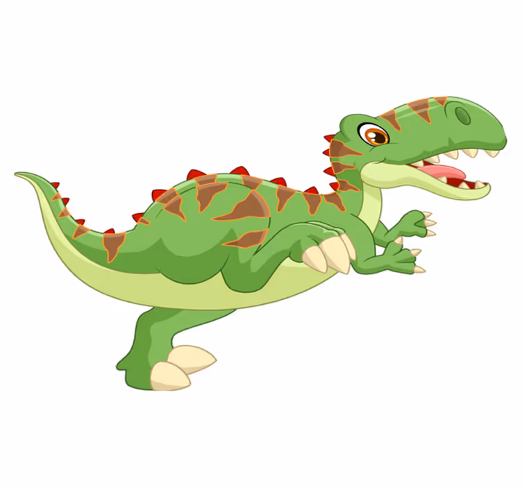 Tepih z živalskim potiskom prijazen dinozaver - TenStickers