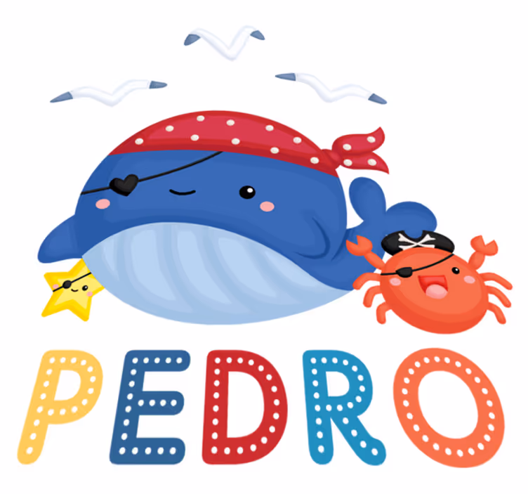 Tepih z živalskim potiskom ljubek piratski kit - TenStickers