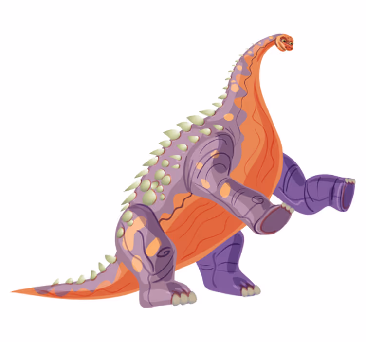 Tepih z živalskim potiskom barvit dinozaver - TenStickers