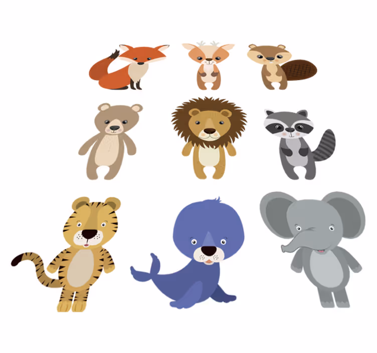 Tepih z živalskim potiskom za dekoracijo doma - TenStickers