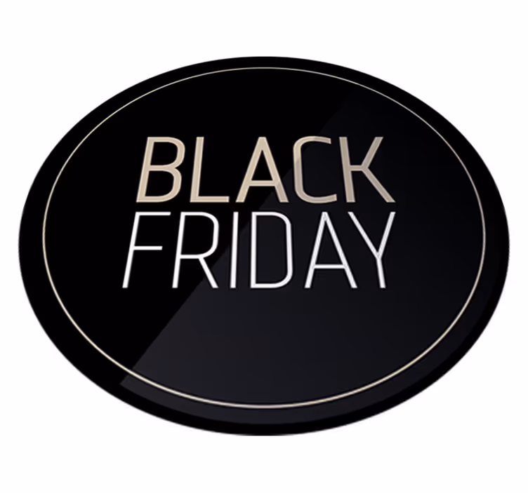 Black friday vinilna preproga elegantna promocija - TenStickers