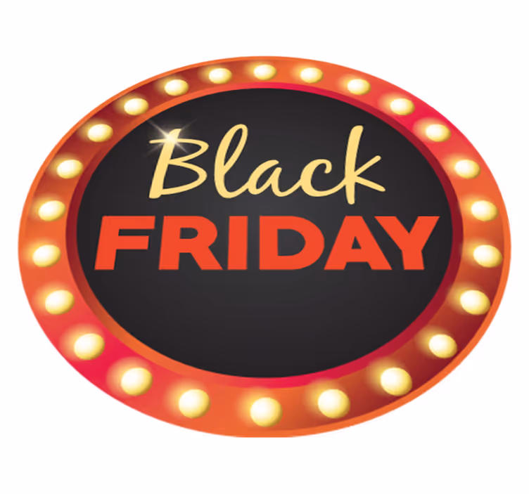 Black friday vinilna preproga rdeča krogla akcija - TenStickers