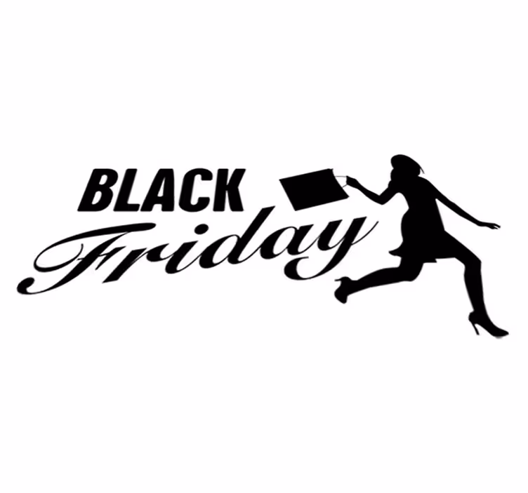 Black friday vinilna preproga za nakupovanje žensk - TenStickers