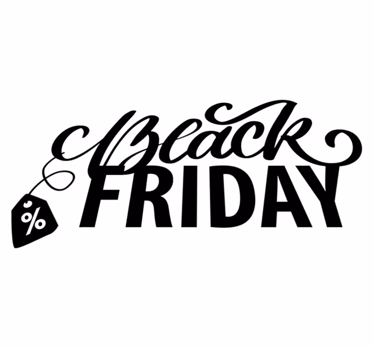 Black friday vinilna preproga lepe barve - TenStickers