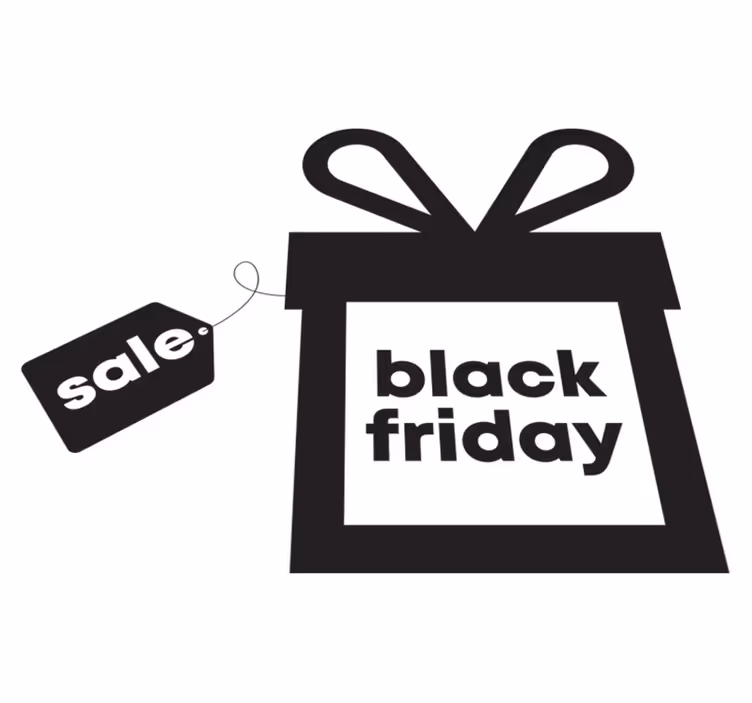 Black friday vinilna preproga kot darilo - TenStickers