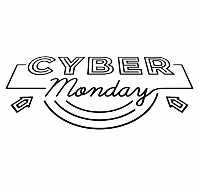 Black friday vinilna preproga s puščicami - TenStickers