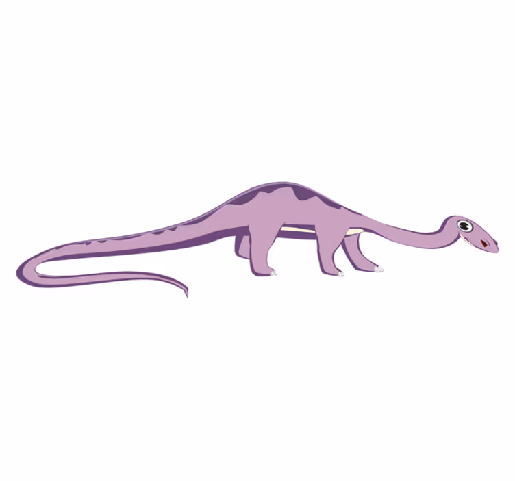 Tepih z živalskim potiskom prijazen dolgonog dinosaur - TenStickers