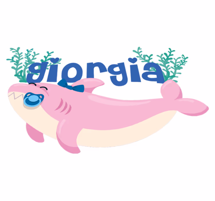 Tepih z živalskim potiskom morska deklica z imenom - TenStickers