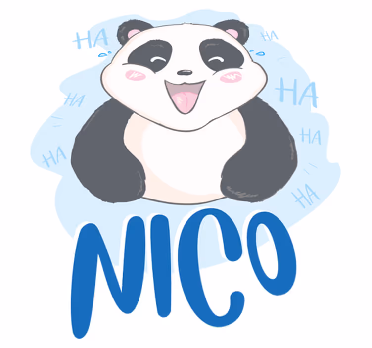 Tepih z živalskim potiskom presenečena mala panda - TenStickers