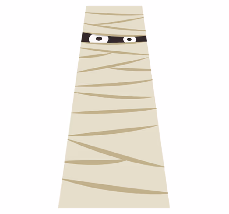 Vinilna preproga za noč čarovnic oči mumije - TenStickers