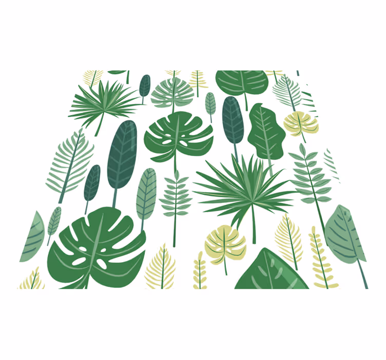 Cvetlična vinilna preproga monstera - TenStickers