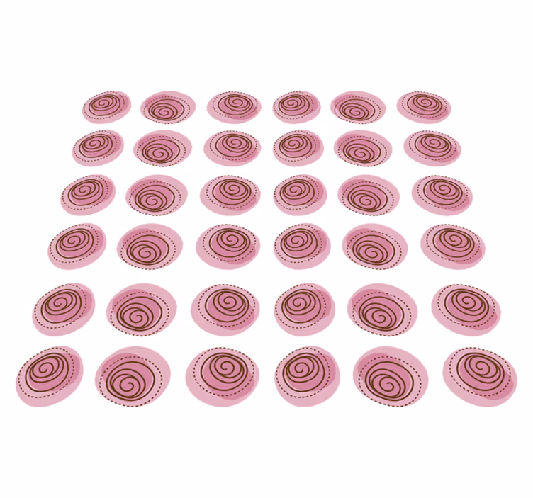 Cvetlična vinilna preproga rožnati cvetlični okras - TenStickers