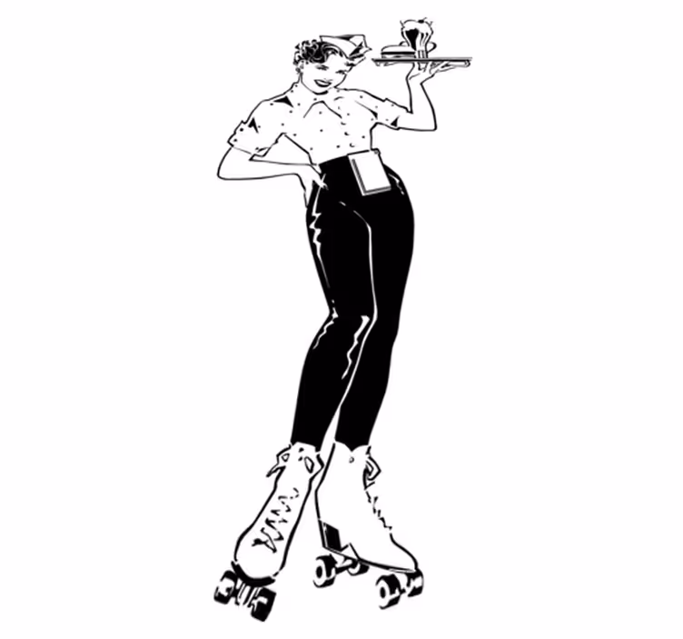 Vinilna preproga za kuhinjo vintage natakarica - TenStickers