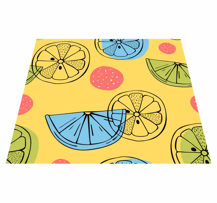 Vinilna preproga za kuhinjo citrusi - TenStickers