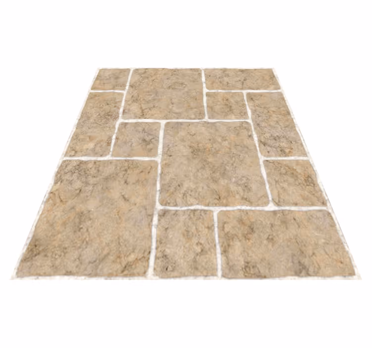 Vinilna preproga za kopalnico bež kamenčki - TenStickers