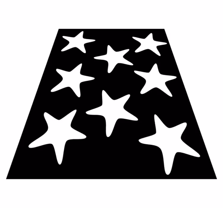 Vinilna preproga za kopalnico morske zvezde - TenStickers