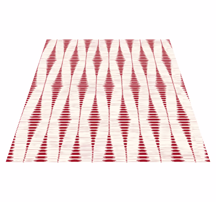 Vinilne preproge z geometrijskimi vzorci rdeči ikat - TenStickers
