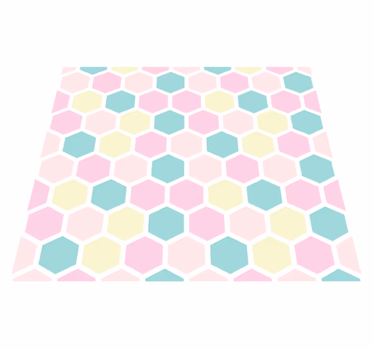 Vinilne preproge z geometrijskimi vzorci v pastelnih barvah - TenStickers