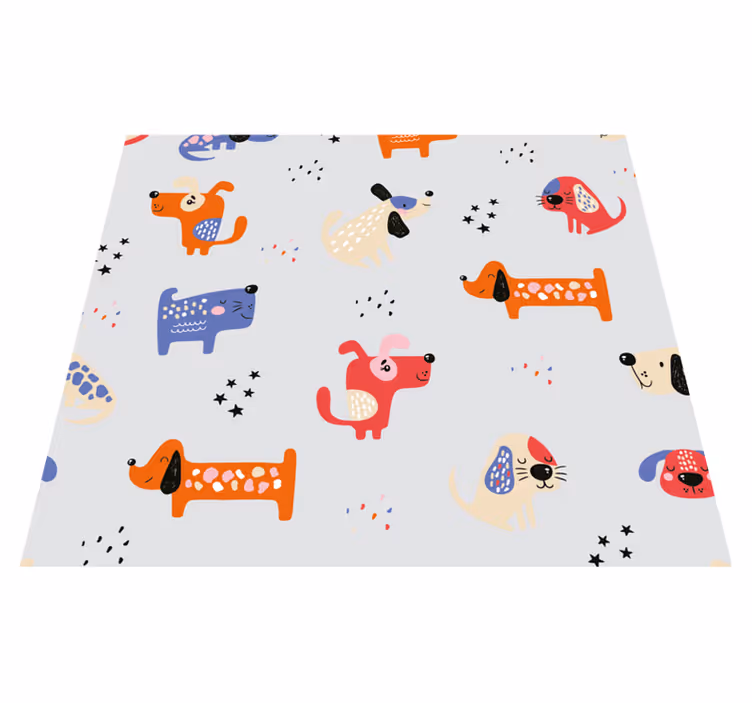 Vinilne preproge za spalnico s slikami psov - TenStickers
