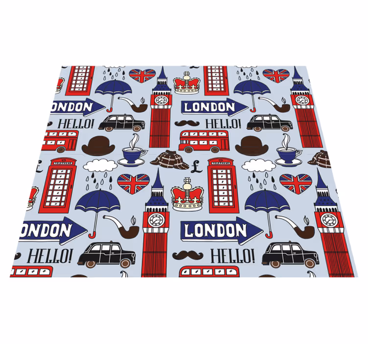 Vinilne preproge za spalnico najboljše iz londona - TenStickers