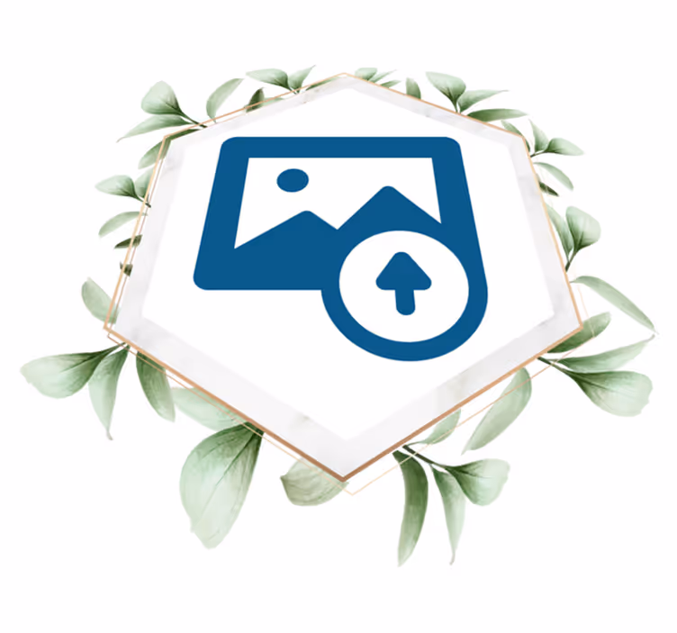 Naravne vinilne preproga Ženska z listi - TenStickers