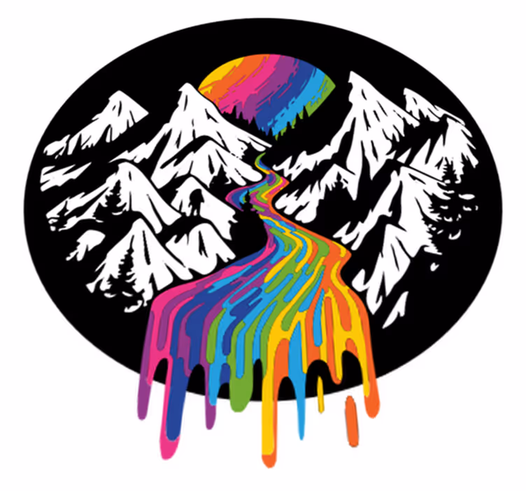 Naravne vinilne preproge slikovita gorska pokrajina - TenStickers