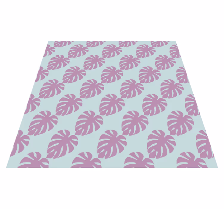 Naravne vinilne preproge z motivom listov - TenStickers