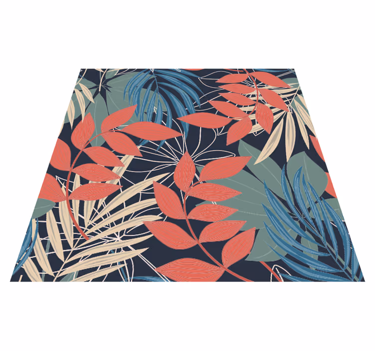 Cvetlična vinilna preproga moderna elegantna fauna in flora - TenStickers