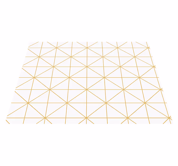 Vinilne preproge za spalnico zlata geometrija - TenStickers