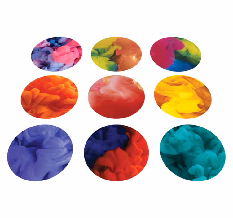 Vinilne preproge z geometrijskimi vzorci v barvnem dimu - TenStickers