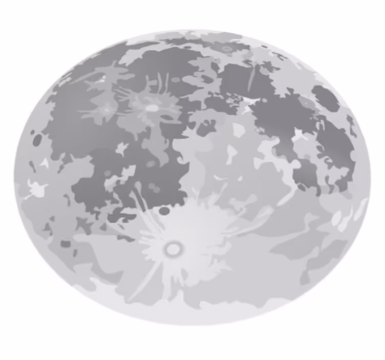 Otroške vinilna preproga polna luna - TenStickers