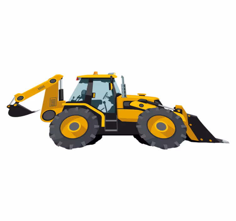 Otroške vinilna preproga realističen traktor - TenStickers