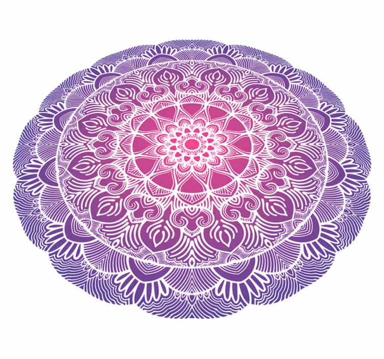 Vinilne preproge za spalnico vijolična mandala življenja - TenStickers