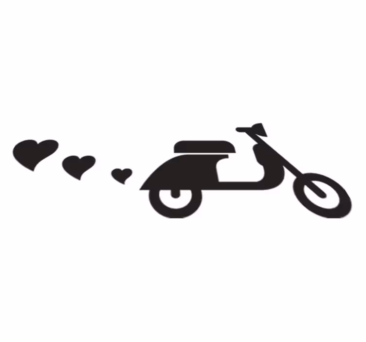 Vinilne preproge za spalnico motorji in srca - TenStickers