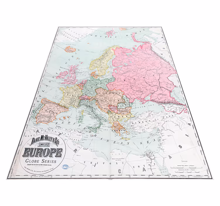Vinilna preproga z zemljevidom sveta 1900 - TenStickers