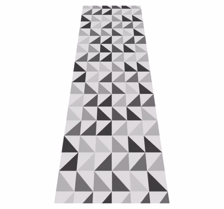 Vinilna preproga za kopalnico geometrijski trikotniki - TenStickers