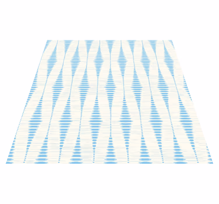 Vinilne preproge z geometrijskimi vzorci svetlo modri ikat - TenStickers