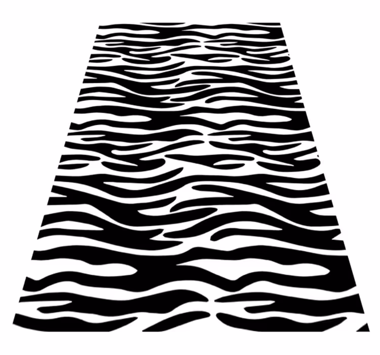 Vinilna preproga za kopalnico zebrastega vzorca - TenStickers