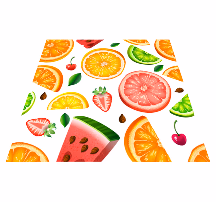 Vinilna preproga za kuhinjo s sadnim motivom - TenStickers