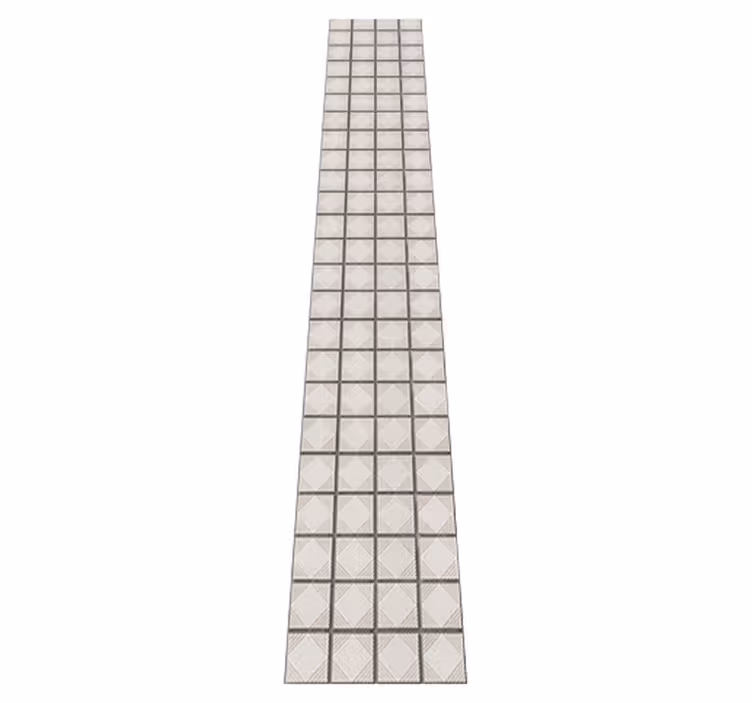 Vinilna preproga za kuhinjo bele minimalistične oblike - TenStickers