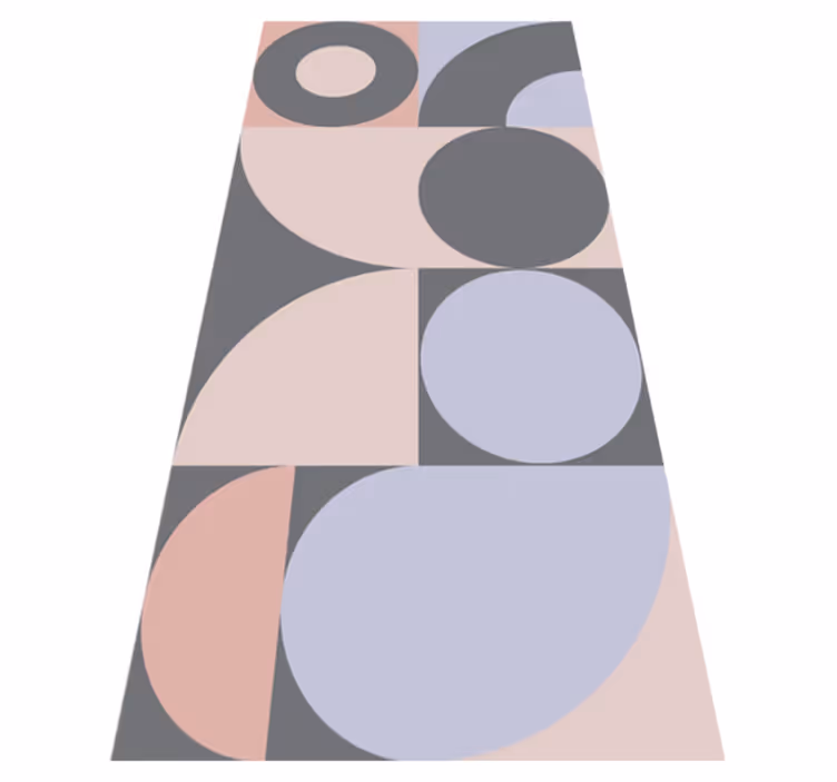 Vinilna preproga za kuhinjo z geometrijskim krožnim vzorcem - TenStickers