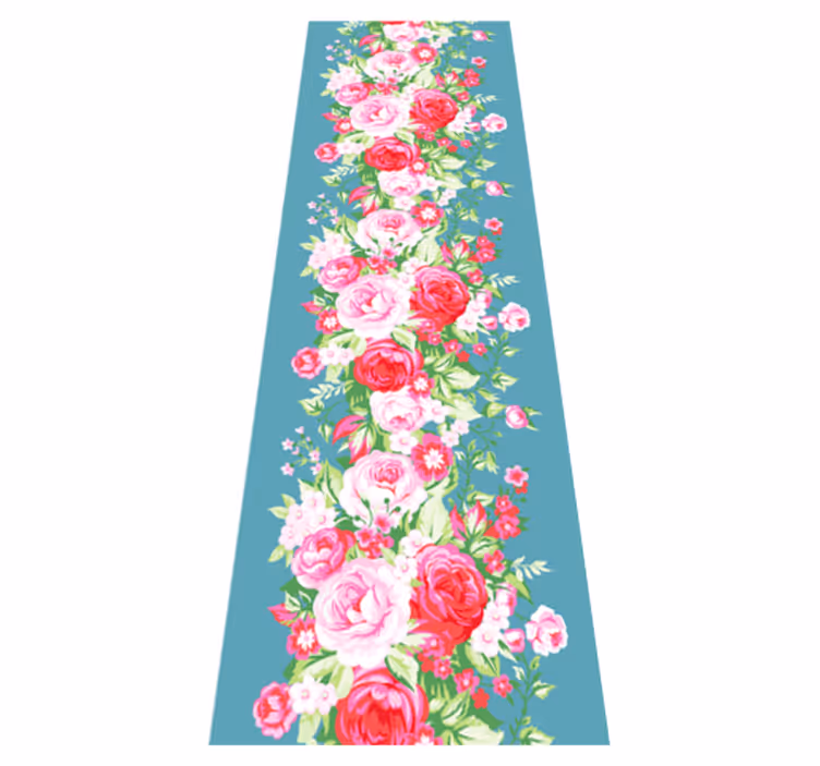 Vinilne preproge za spalnico turkizni shabby chic vzorec - TenStickers