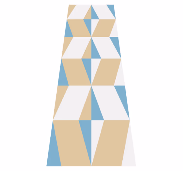 Vinilne preproge za študijsko sobo geometrijski minimalizem - TenStickers