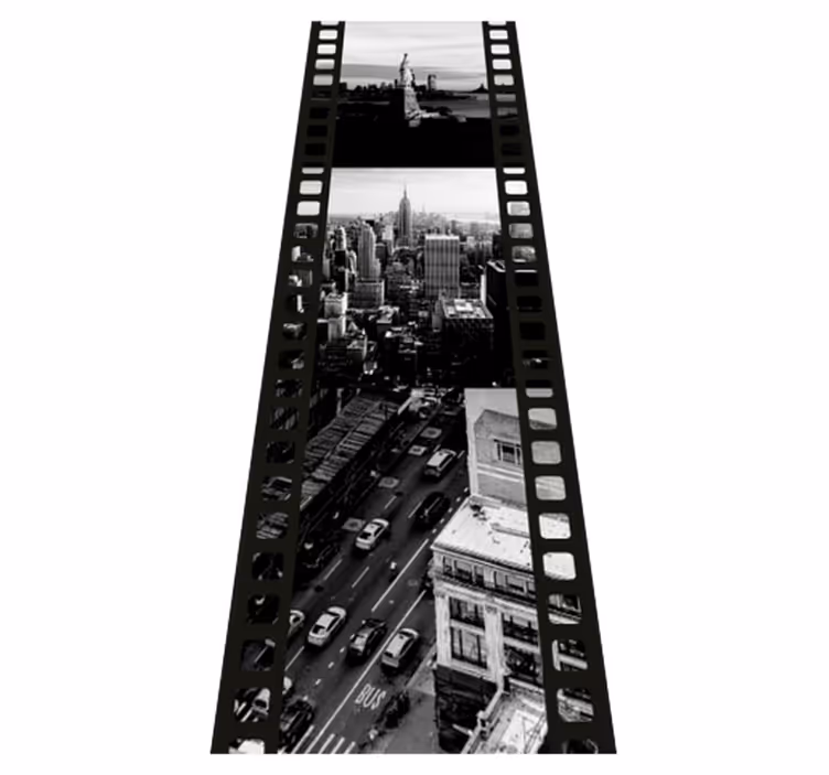 Vinilne preproge za spalnico kolaž fotografij nyc - TenStickers