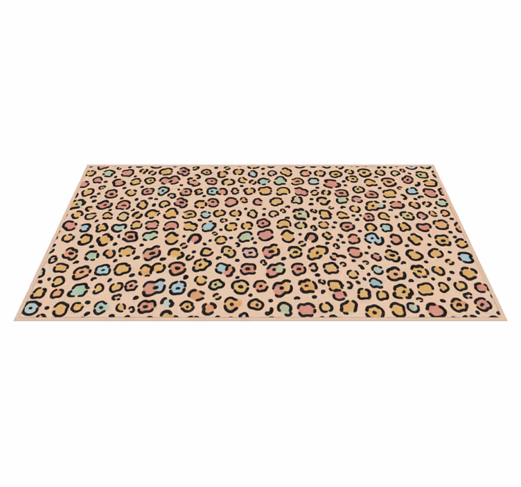 Vinilne preproge za spalnico leopardji pastelni vzorec - TenStickers