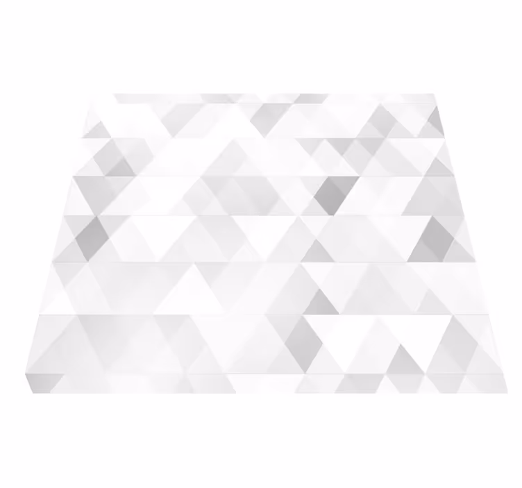 Vinilne preproge za spalnico geometrijski sivi trikotniki - TenStickers