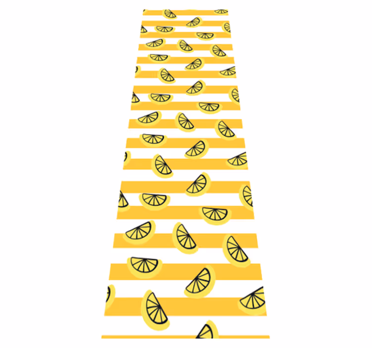 Vinilne preproge za spalnico z motivom limon - TenStickers