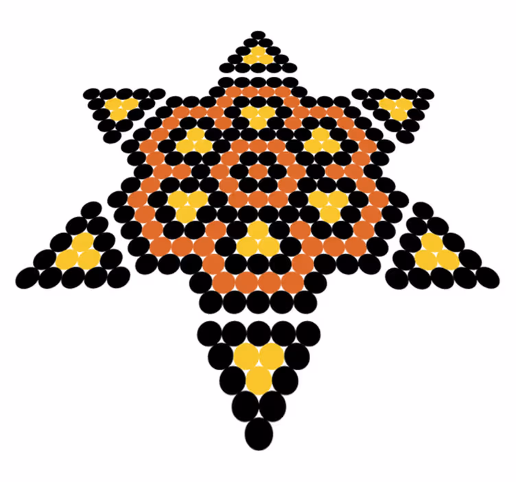 Vinilne preproge za spalnico sonce huichol - TenStickers