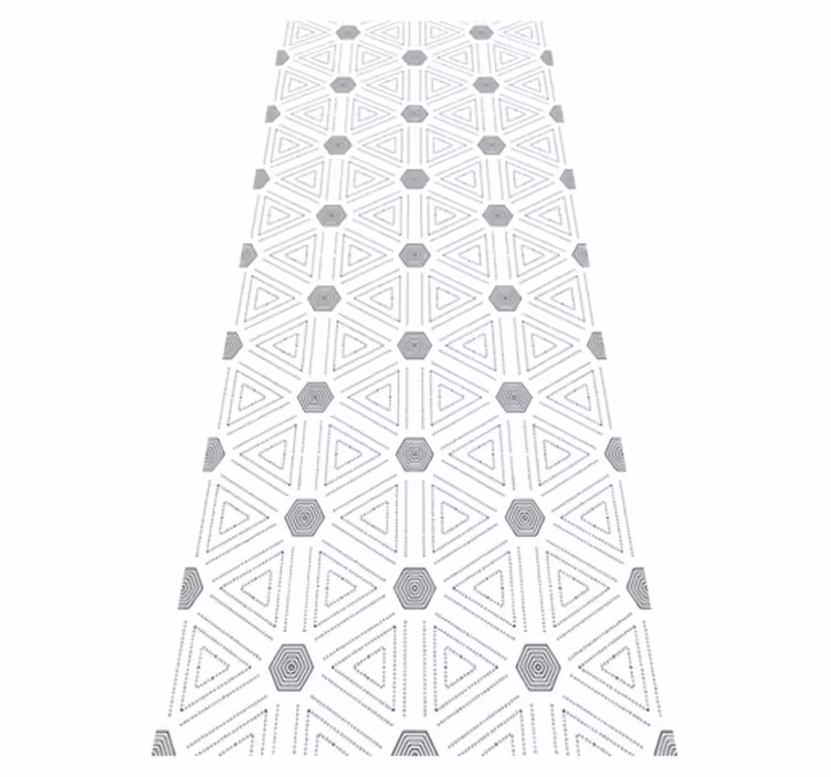 Skandinavski vinilni preproga geometrijski trikotniki - TenStickers
